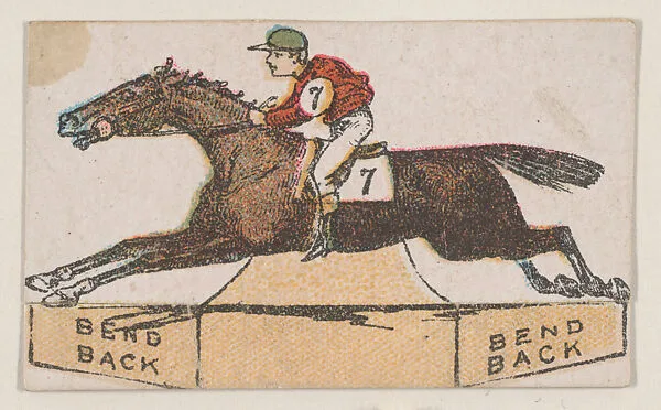 Horse racing game card (W500) — Unknown