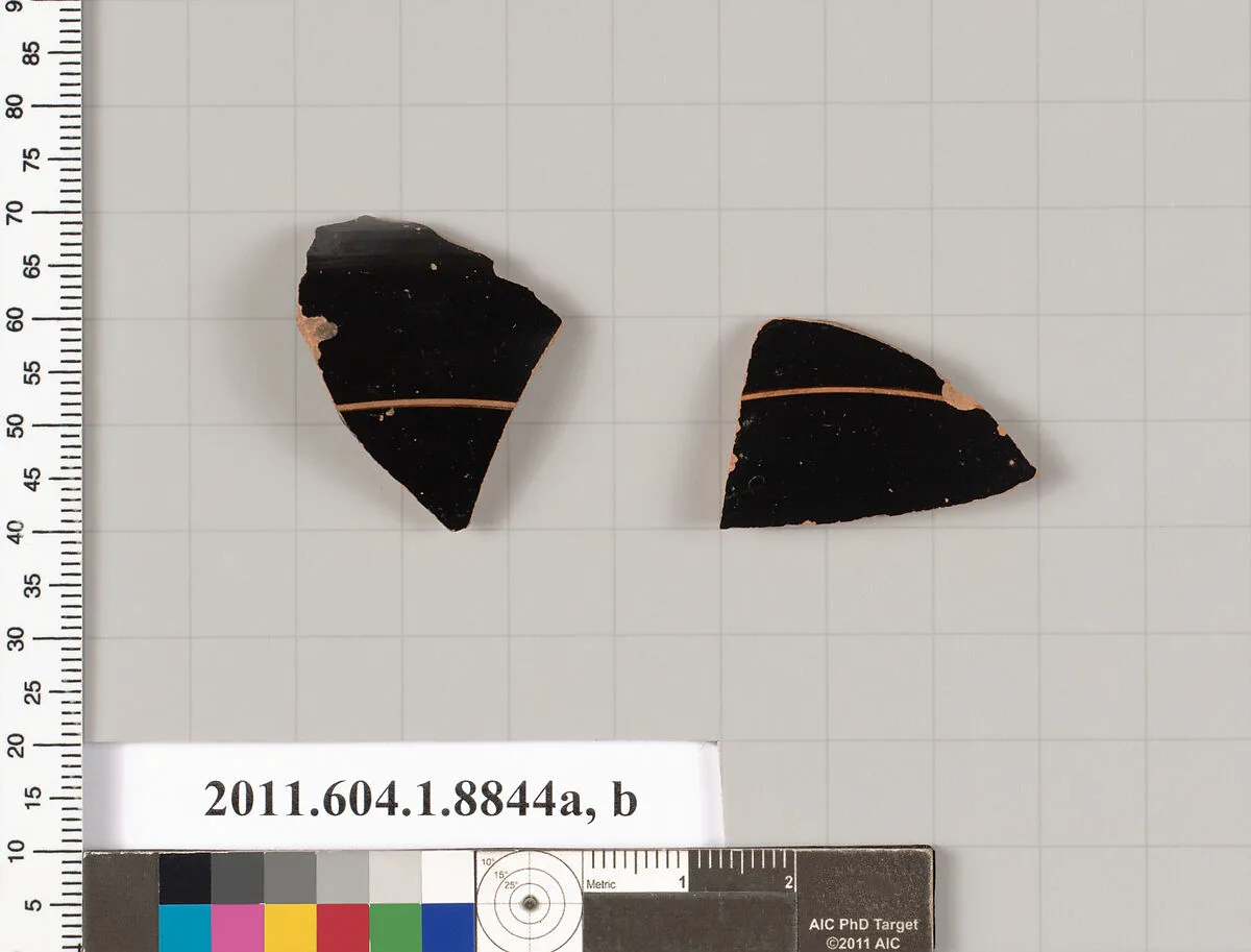 Terracotta fragments of kylikes (drinking cups) — Unknown