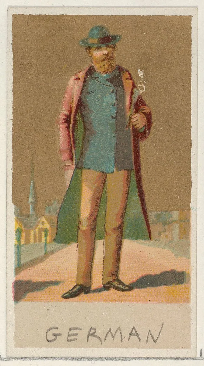 German, from the Natives in Costume series (N16), Teofani Issue, for Allen & Ginter Cigarettes Brands — Allen & Ginter|Teofani & Company