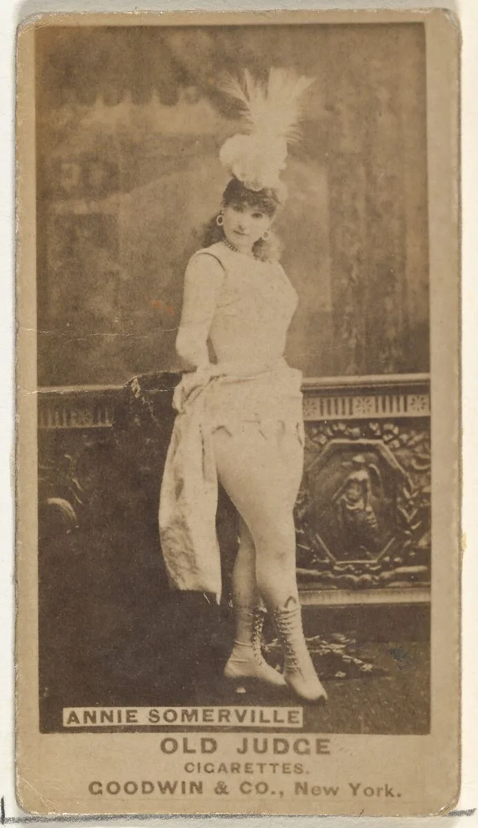 Annie Somerville, from the Actors and Actresses series (N171) for Old Judge Cigarettes — Goodwin & Company