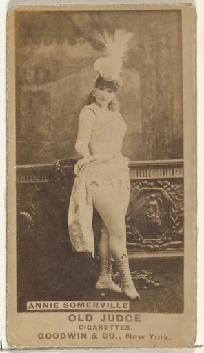 Annie Somerville, from the Actors and Actresses series (N171) for Old Judge Cigarettes