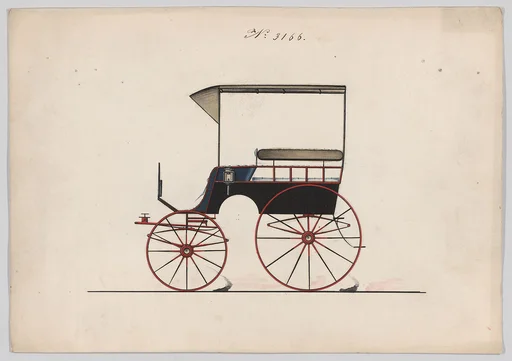 Design for Canopy Top Omnibus or Wagonette, no. 3166