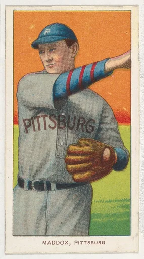 Maddox, Pittsburgh, National League, from the White Border series (T206) for the American Tobacco Company