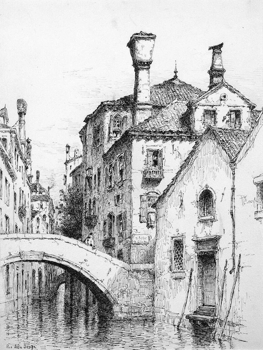 Rio della Sensa, Venice — Andrew Fisher Bunner
