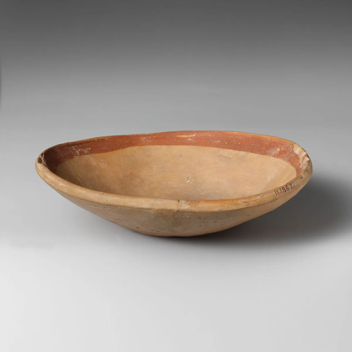 Terracotta shallow bowl — Unknown