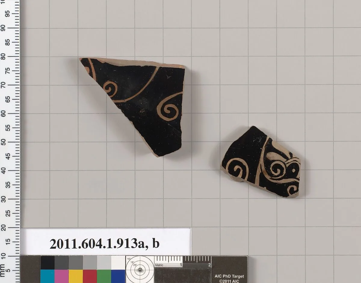 Terracotta fragments of a kylikes (drinking cups) — Unknown