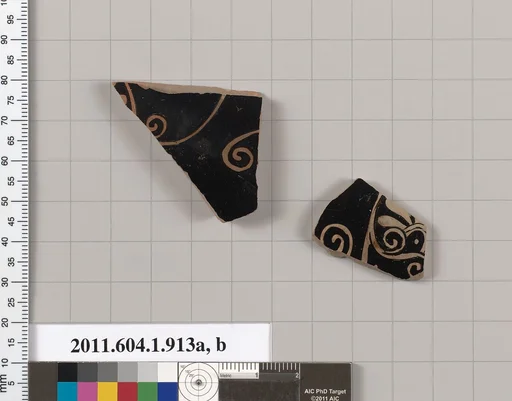 Terracotta fragments of a kylikes (drinking cups)