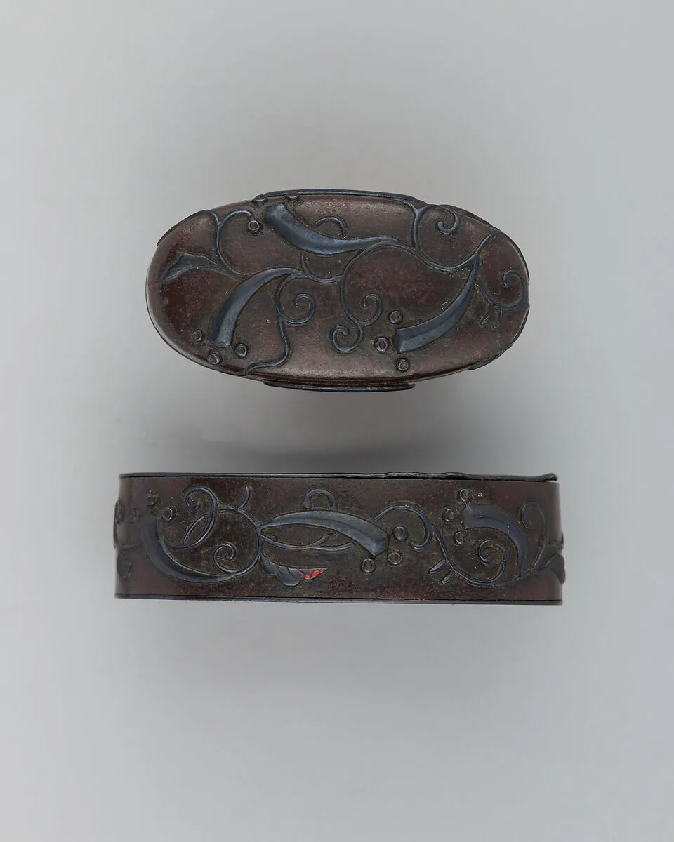 Sword-Hilt Collar and Pommel (Fuchigashira) — Unknown