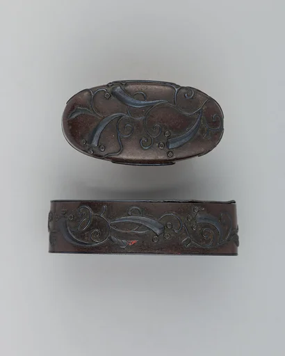 Sword-Hilt Collar and Pommel (Fuchigashira)