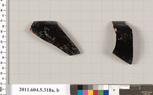 Terracotta rim fragments of kylikes (drinking cups)
