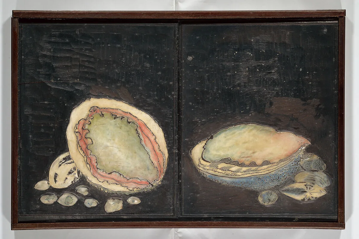 草花略画式|Original Woodblocks for the Servants of the Dragon King of the Sea: Fish and Shells (Tatsu no miyatsuko gyokai fu) 草花略画式 — Kuwagata Keisai 鍬形蕙斎