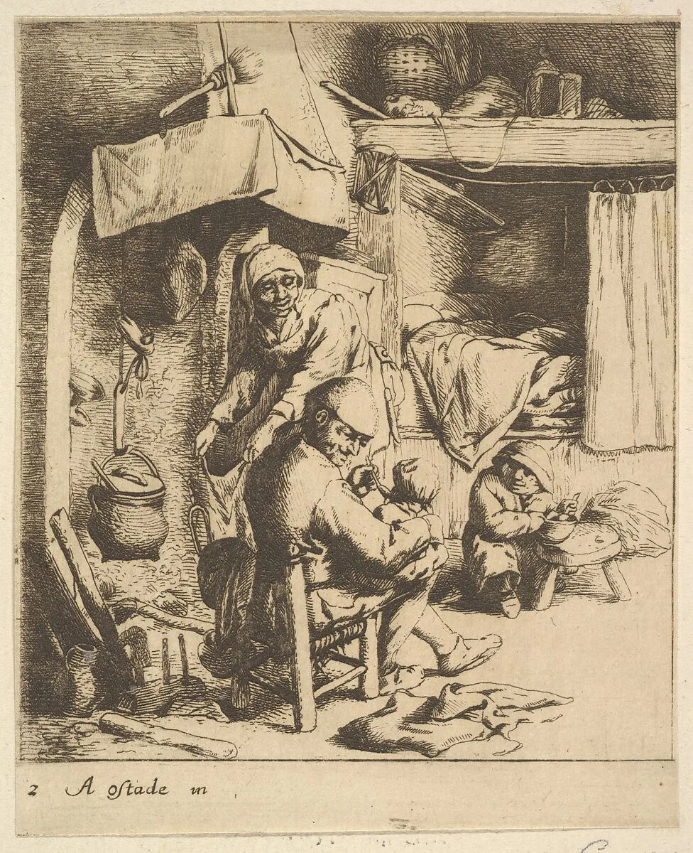 Father Feeding Child — Adriaen van Ostade