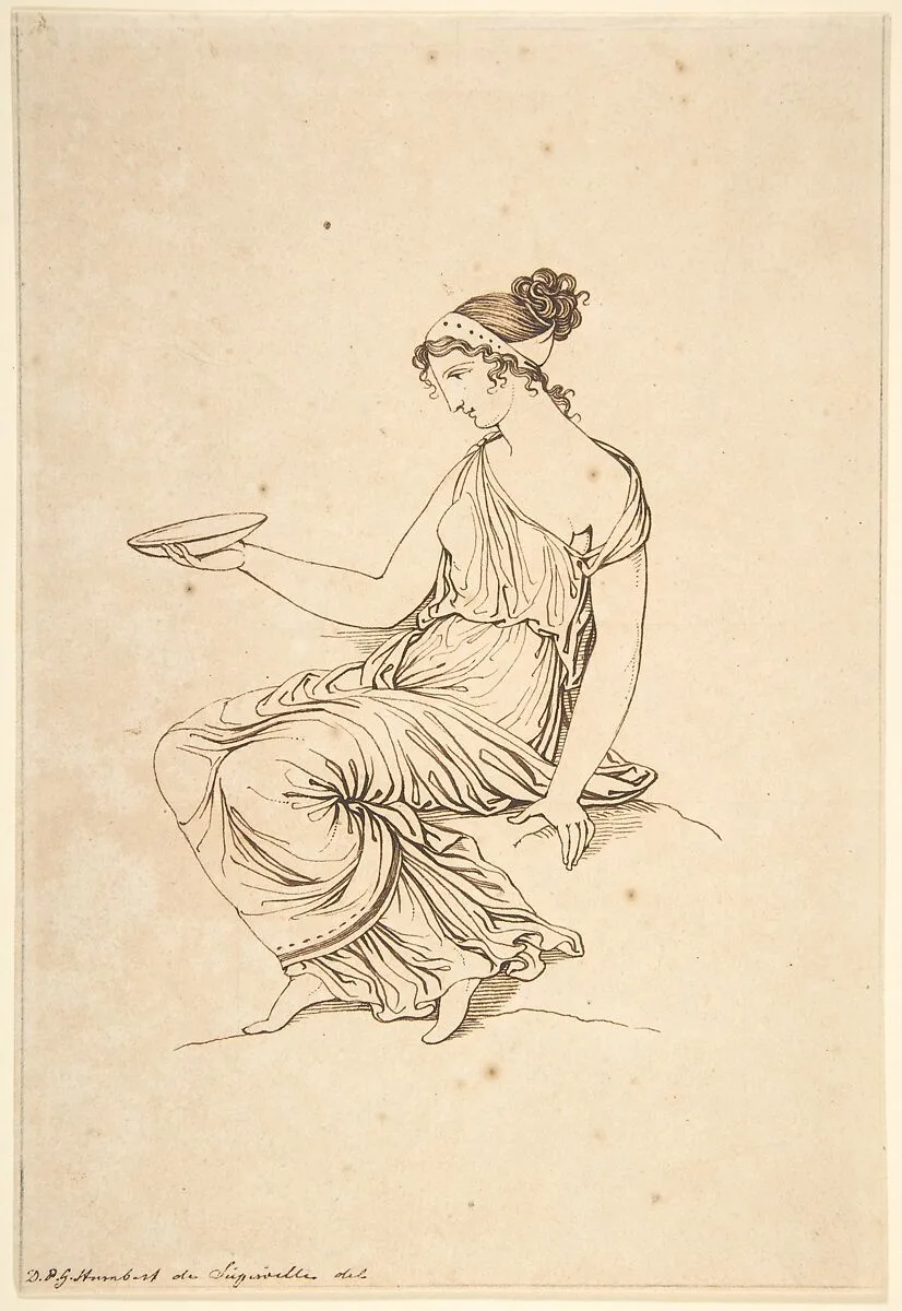 A Seated Woman in Profile — David-Pierre Giottino Humbert de Superville