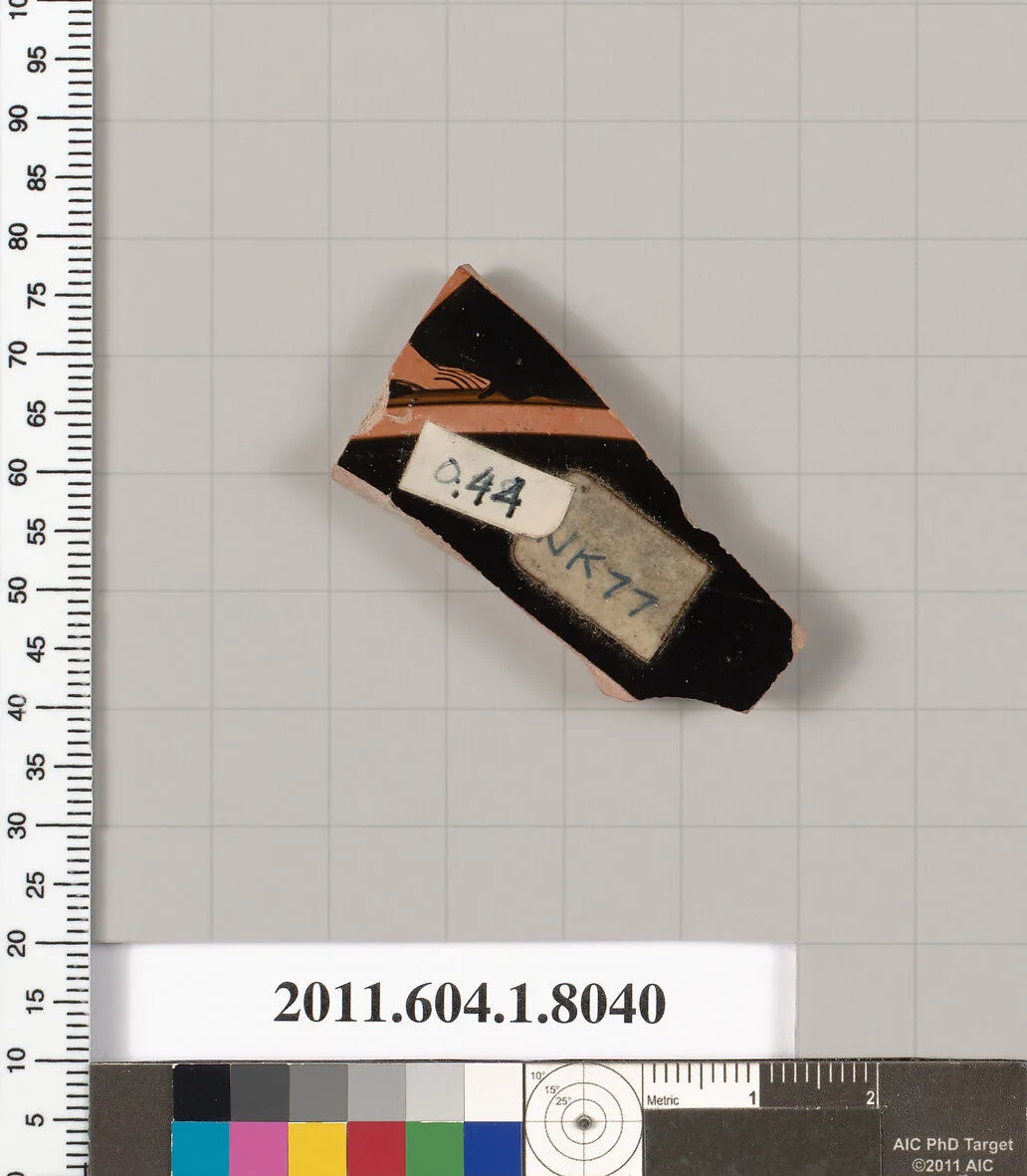 Terracotta fragment of a kylix (drinking cup) — Unknown