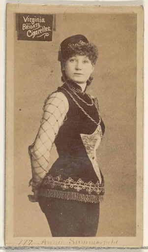 Card 777, Annie Summerfield, from the Actors and Actresses series (N45, Type 2) for Virginia Brights Cigarettes