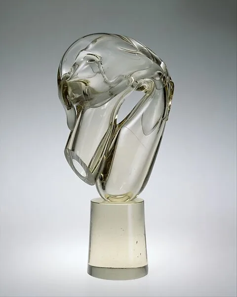 Amber Crested Form — Harvey K. Littleton