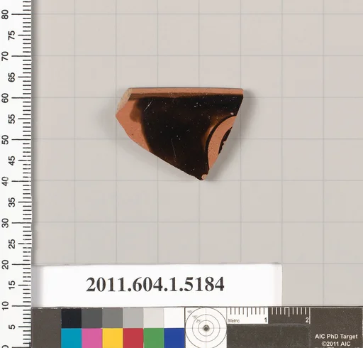 Terracotta rim fragment of a kylix (drinking cup)