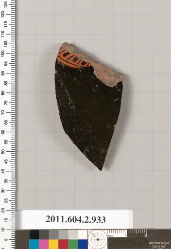 Terracotta fragment of a hydria: kalpis (water jar)