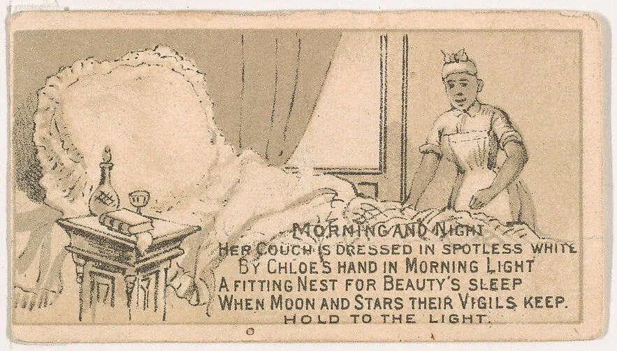 Morning and Night, from the Magic Changing Cards series (N223) issued by Kinney Tobacco Company — Kinney Brothers Tobacco Company