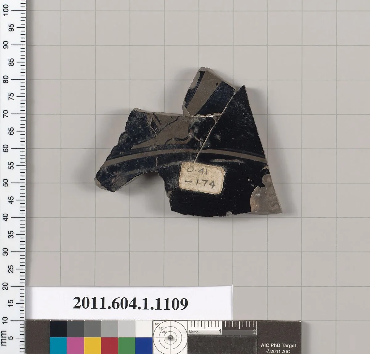 Terracotta fragment of a kylix (drinking cup) — Unknown