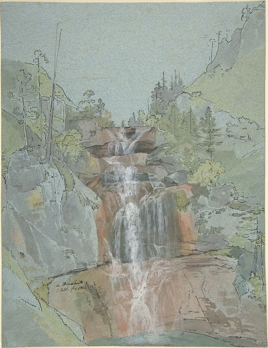 Landscape with a Waterfall — Johann Christoph Rist