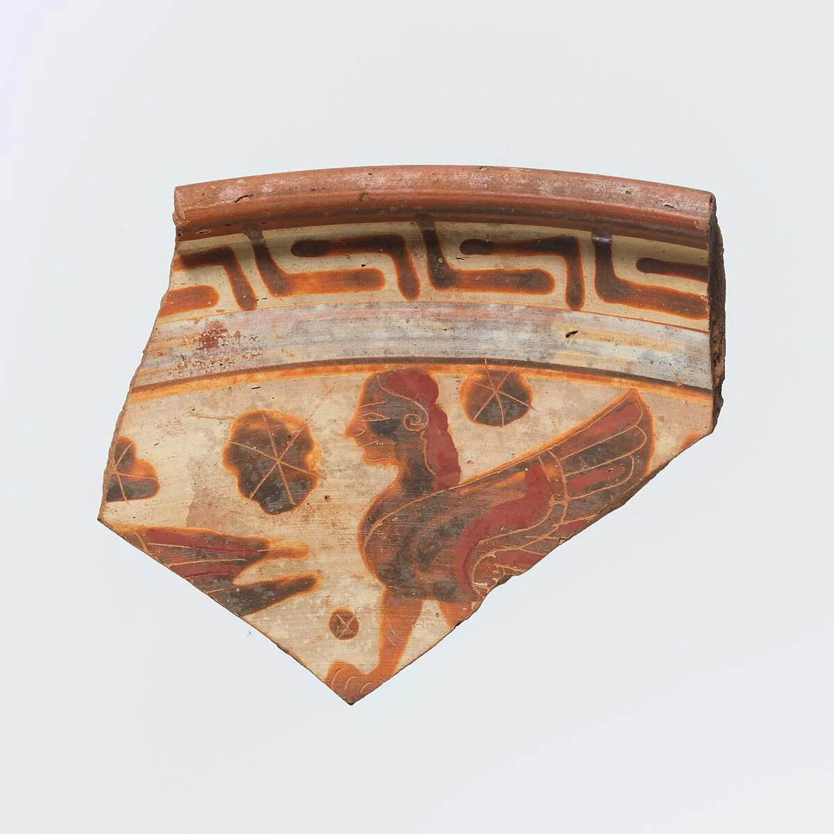 Fragment of a terracotta plate — Unknown