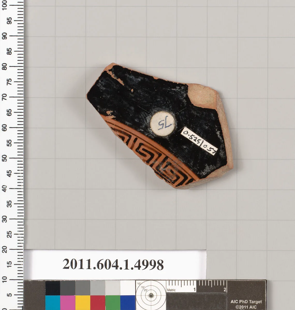 Terracotta fragment of a kylix (drinking cup) — Unknown