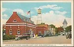 Looking up Broad Street, Marlboro County Court House, Bennettsville, S.C.