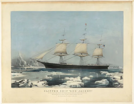 Clipper Ship "Red Jacket" – In the Ice off Cape Horn, on Her Passage from Australia, to Liverpool, August 1854