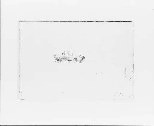 Men with a Hayrick drawn by Two Horses (from Sketchbook VII)