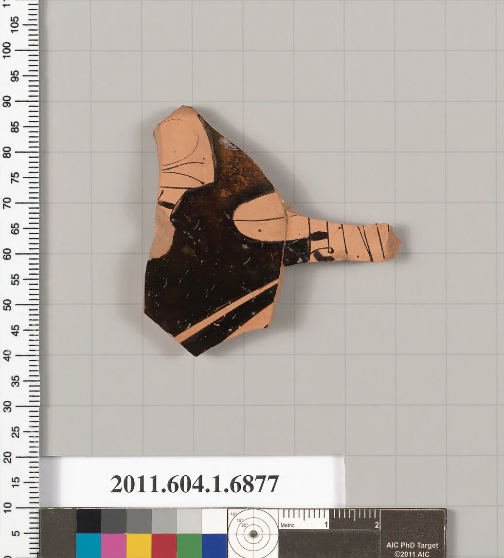 Terracotta fragment of a kylix (drinking cup) — Unknown