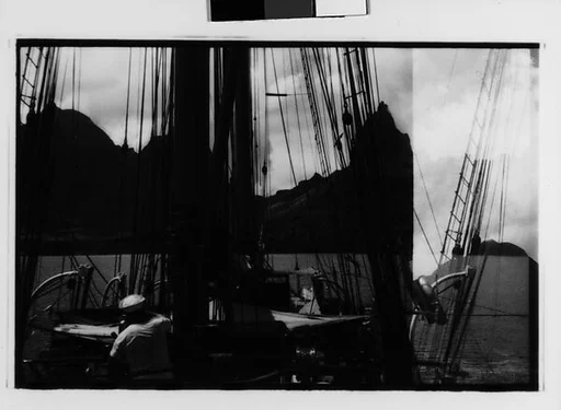 [Four 35mm Film Frames: South Seas: Cressida and Coastline]