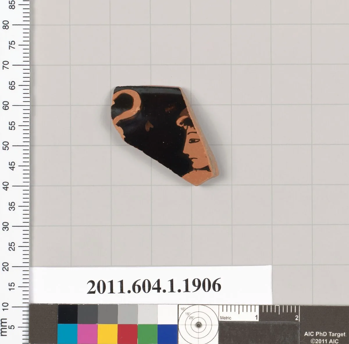 Terracotta rim fragment of a kylix (drinking cup) — Unknown