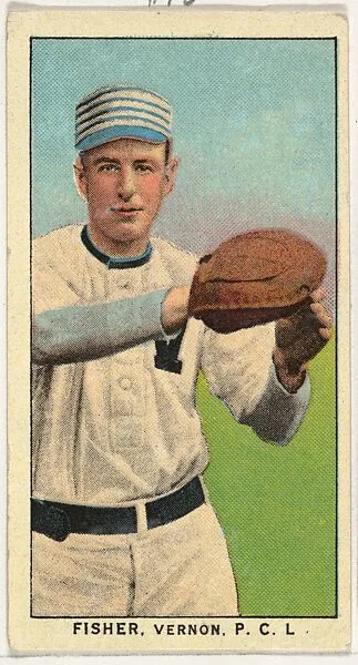 Fisher, Vernon, Pacific Coast League, from the "Obak Baseball Players" set (T212), issued by the American Tobacco Company to promote Obak Mouthpiece Cigarettes — American Tobacco Company