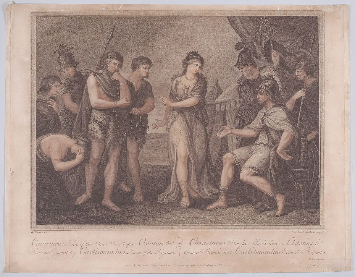 Caractacus Delivered to Ostorius — Francesco Bartolozzi|William Hamilton|Susannah Vivares