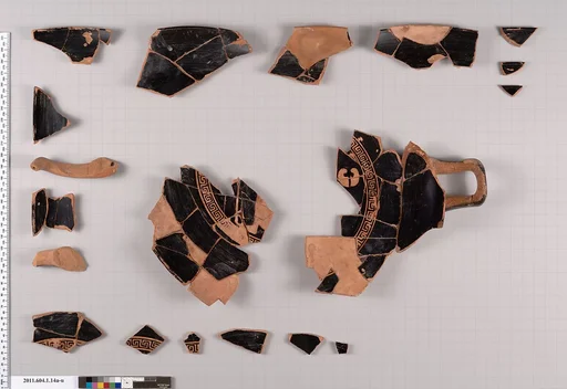 Terracotta fragments of a kylix (drinking cup)