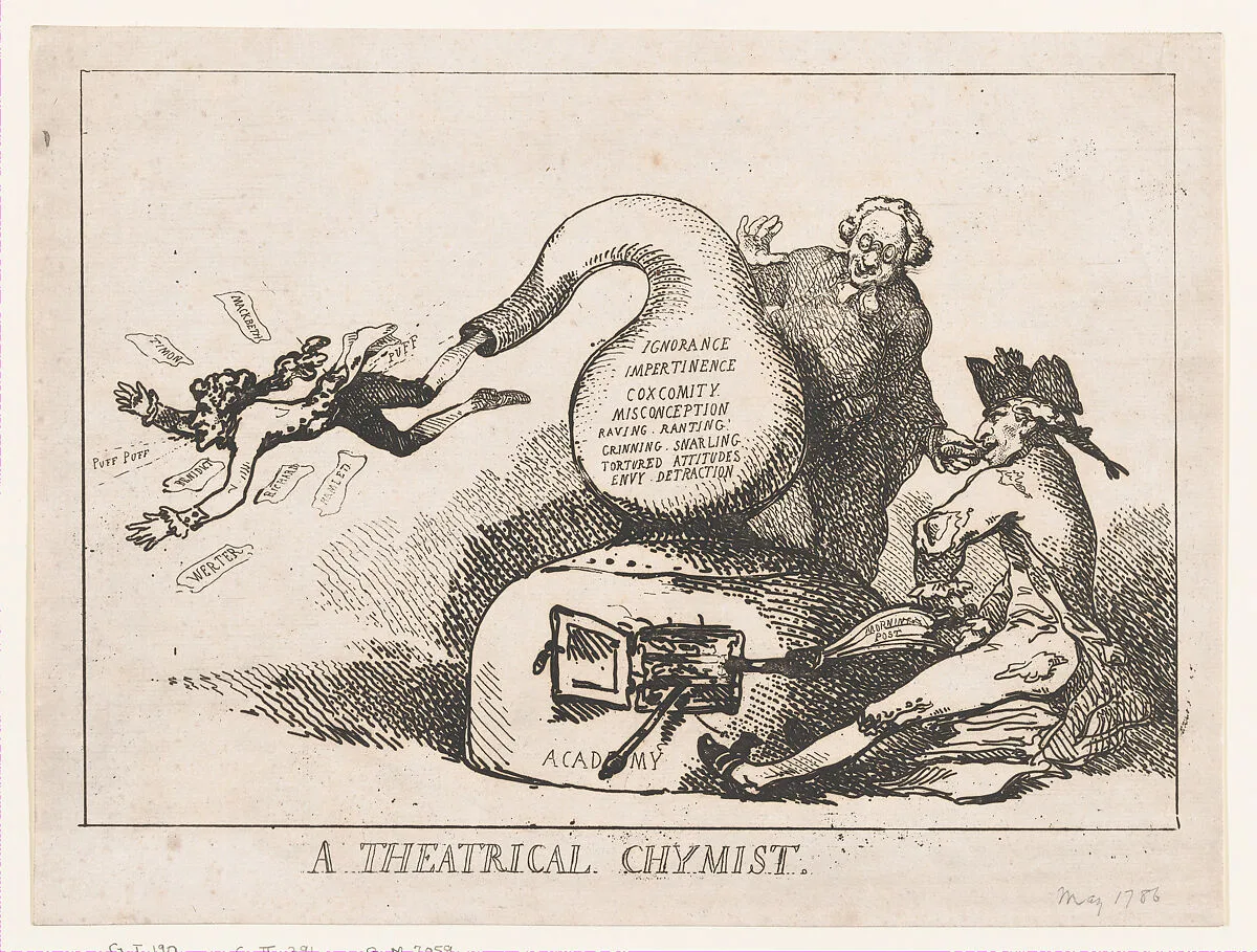 A Theatrical Chymist — Thomas Rowlandson