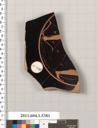 Terracotta fragment of a kylix (drinking cup)