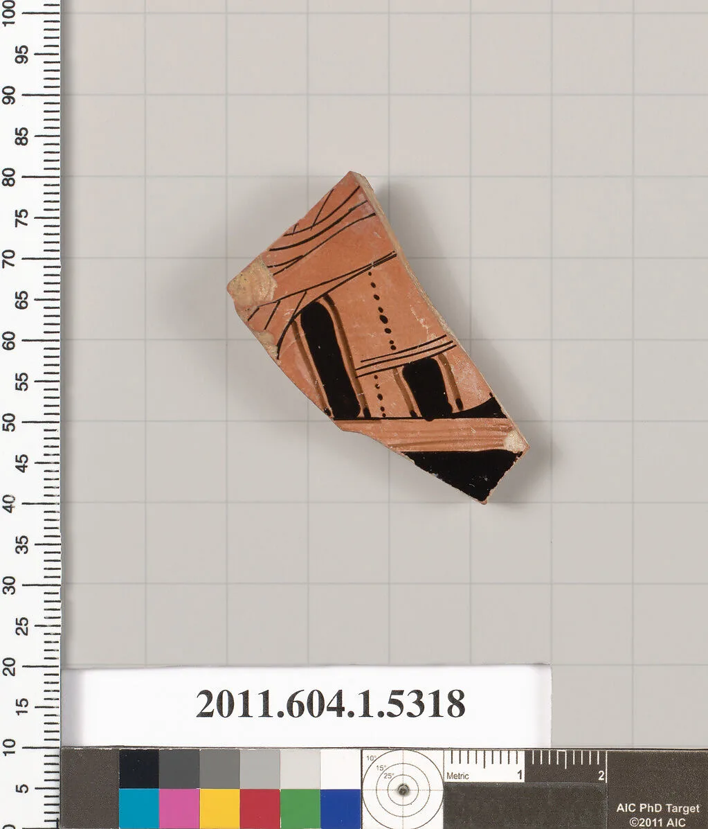 Terracotta fragment of a kylix (drinking cup) — Unknown
