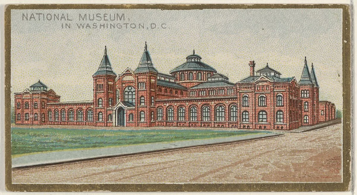 National Museum in Washington, from the General Government and State Capitol Buildings series (N14) for Allen & Ginter Cigarettes Brands — Allen & Ginter|The Gast Lithograph & Engraving Company