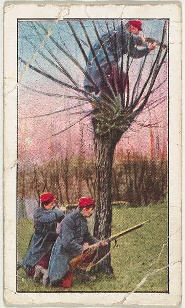 Card No. 231, Battle of the Year, from the World War I Scenes series (T121) issued by Sweet Caporal Cigarettes — Underwood & Underwood|American Tobacco Company
