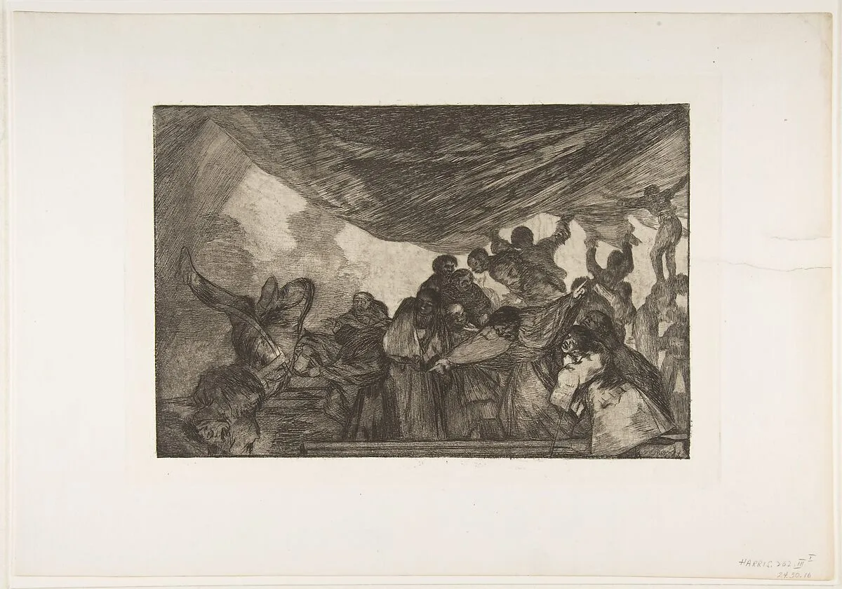 'Clear Folly' from the 'Disparates' (Follies / Irrationalities) — Goya (Francisco de Goya y Lucientes)