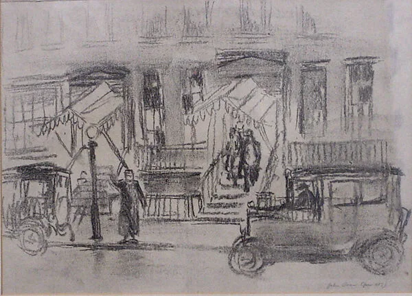 Sketch for the Lafayette (recto) — John Sloan