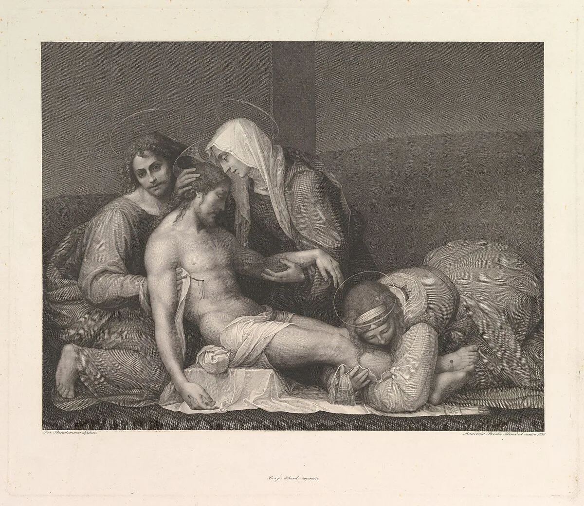The Lamentation of Christ — Franz Anton Erich Moritz Steinla|Fra Bartolomeo (Bartolomeo di Paolo del Fattorino)|Luigi Bardi