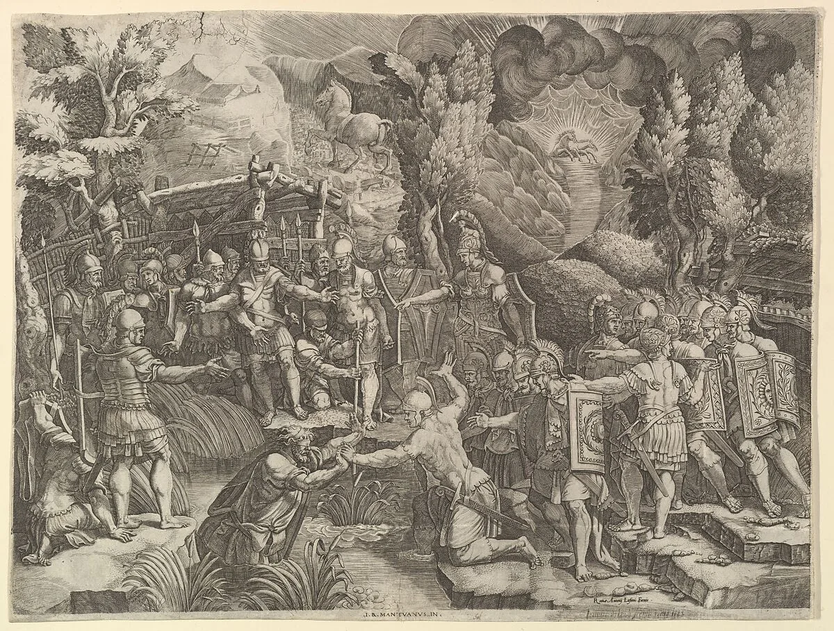 Sinon Deceiving the Trojans — Giorgio Ghisi|Giovanni Battista Scultori
