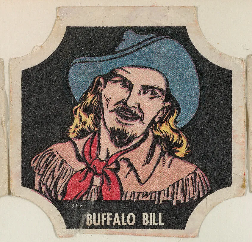 Buffalo Bill, from the Indians and Westerners bread end labels series (D290-10) — Unknown