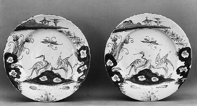 Plate (one of a pair) — Unknown