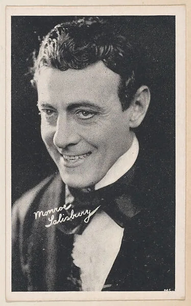 Monroe Salisbury from Kromo Gravure "Leading Moving Picture Stars" (W623) — Kromo Gravure Photo Company, Detroit, Michigan