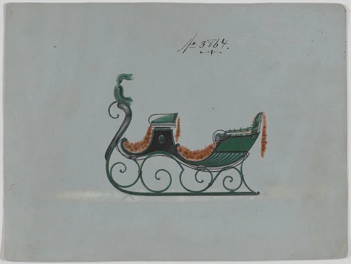 Design for 4 Seat Sleigh, no. 3864