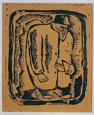 Man with Overcoat — Eldzier Cortor